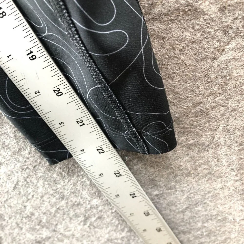 Nike Run‎ Division Fast Cropped Leggings Womens S Black Printed Dri-Fit